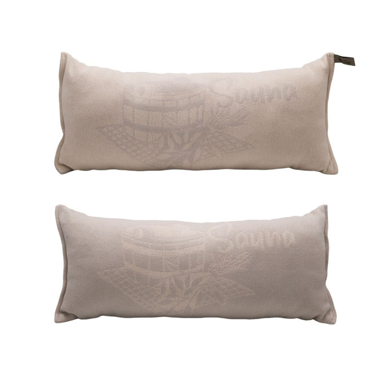 Sauna pillow, light gray