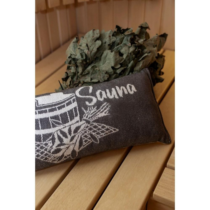 Sauna pillow, dark gray