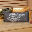 Sauna pillow, dark gray - 2
