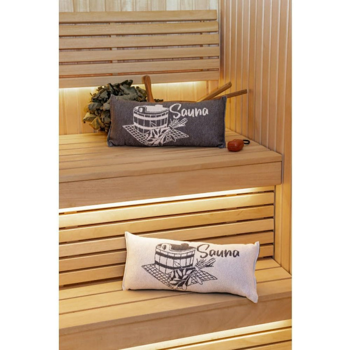 Sauna pillow, dark gray