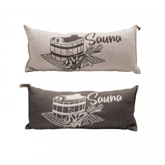 Sauna pillow, dark gray