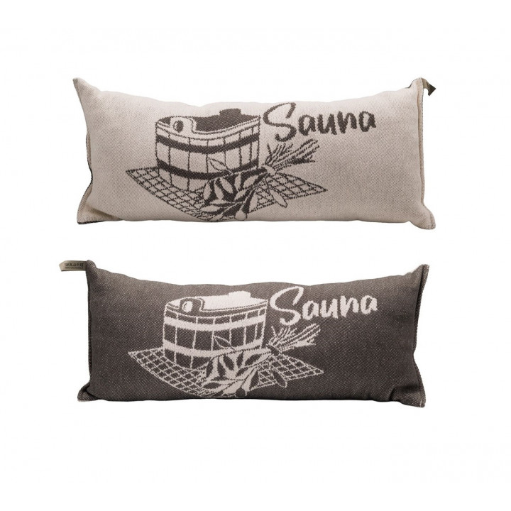 Sauna pillow, dark gray