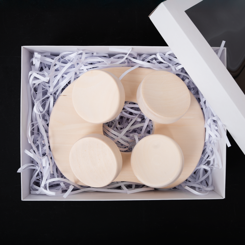 Sauna pillow for sauna, in a gift box, aspen wood