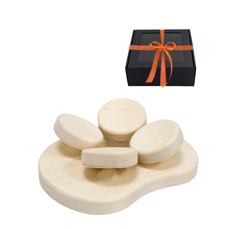 Sauna pillow for sauna, in a gift box, aspen wood