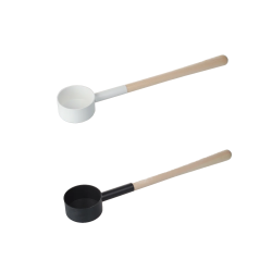 Sauna ladle SAUFLEX 53 cm, white and black  Sauna ladle SAUFLEX 53 cm, white and black