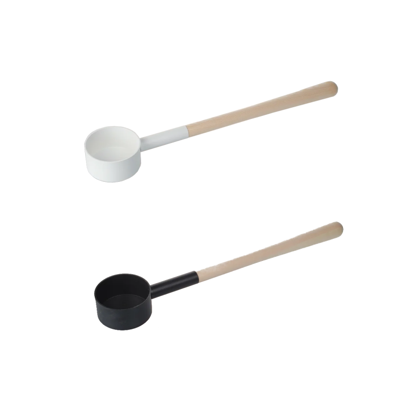 Sauna ladle SAUFLEX 53 cm, white and black