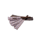 Sauna fan, light-colored checkered fabric