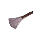 Sauna fan, light-colored checkered fabric