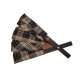 Sauna fan, dark checkered material