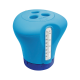 Floating dispenser with thermometer, blue