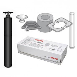 Steel insulated chimney set - HARVIA, black  Steel insulated chimney set - HARVIA, black