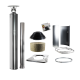 Steel insulated chimney set - HARVIA, symmetrical flange