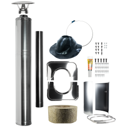 Steel insulated chimney set - HARVIA 