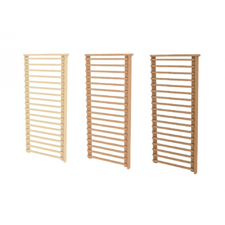 Armrest for modular sauna benches, thermo aspen