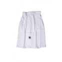 Gift set for Her - WHITE, 75x140 cm, in a gift box. Apron and hat for sauna - 3