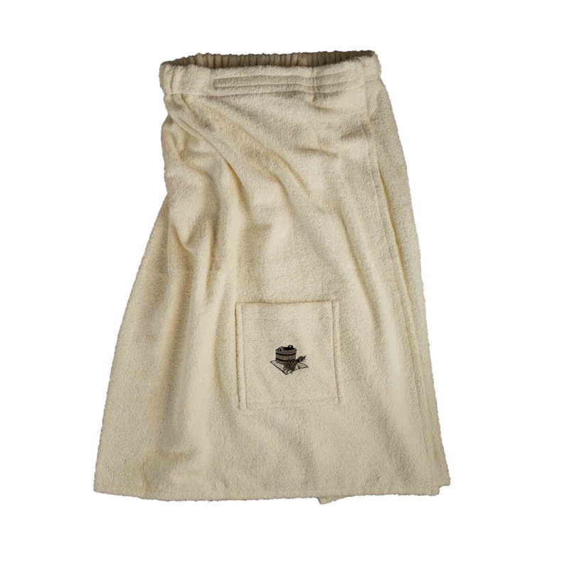 Sauna apron for male light colour, cotton