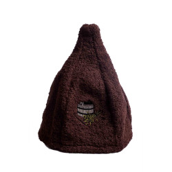 Cotton sauna hat - BROWN  Cotton sauna hat - BROWN