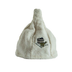 Cotton sauna hat - CREAM  Cotton sauna hat - CREAM