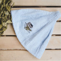 Cotton sauna hat - LIGHT BLUE - 1 Cotton sauna hat - LIGHT BLUE - 1