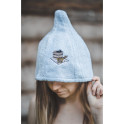 Cotton sauna hat - LIGHT BLUE - 2 Cotton sauna hat - LIGHT BLUE - 2