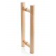 AD door handle for glass doors L-400, light wood