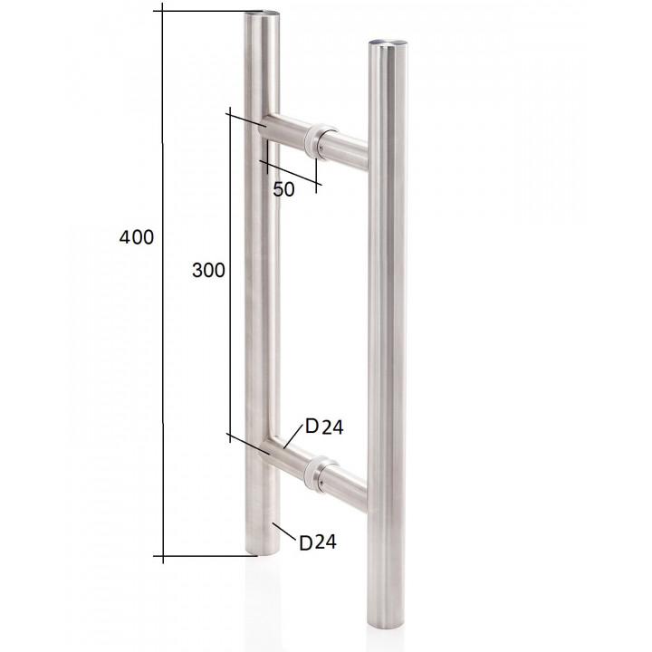 AD Door handle for glass doors AU Mini Premium