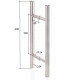 AD Door handle for glass doors AU Mini Premium