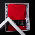 Towel in a gift box, HARVIA, 70 x 140cm, red - 0