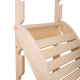 Relaxation bunk for sauna, abachi