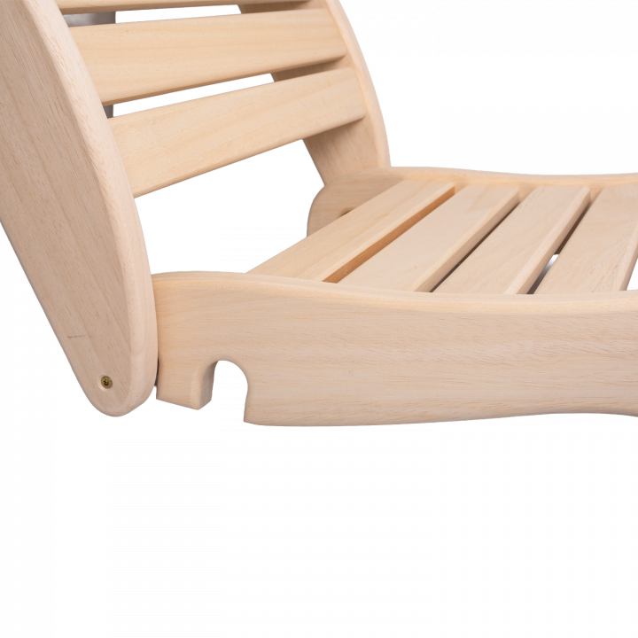 Relaxation bunk for sauna, abachi