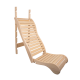 Relaxation bunk for sauna, abachi