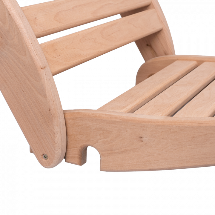 Relaxation bunk for sauna, black alder