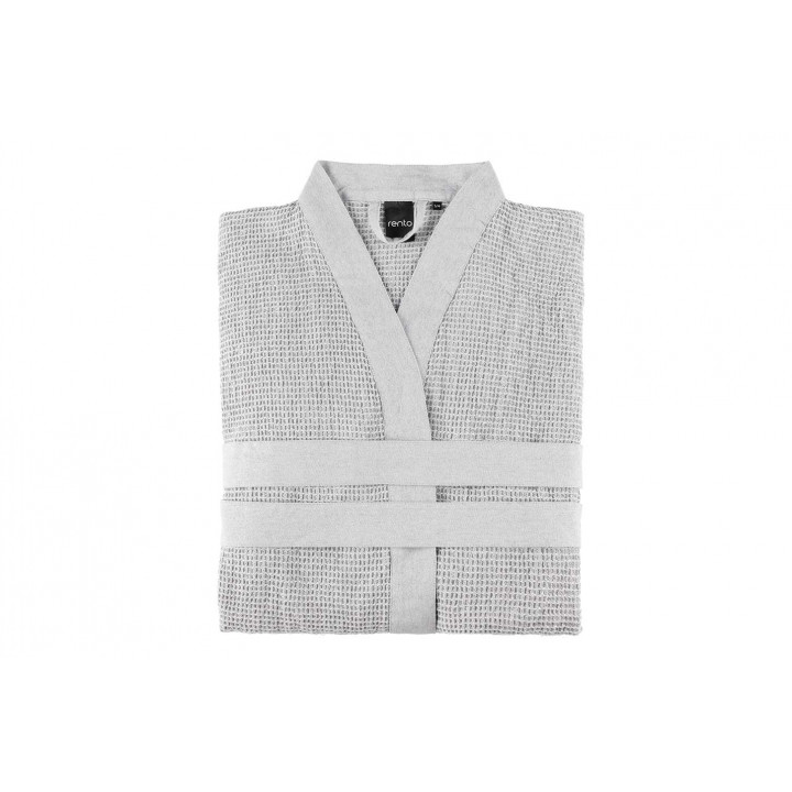 Bathrobe in a gift box, RENTO KENNO, light gray