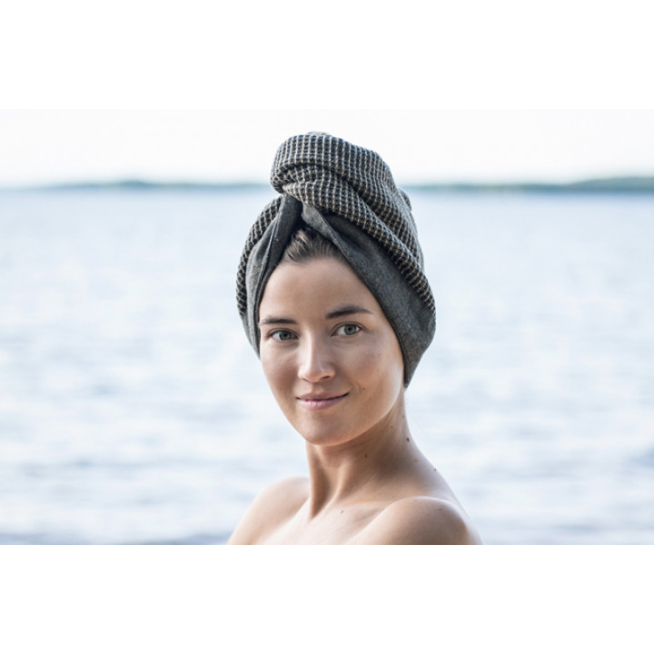 Hair towel - RENTO KENNO, brown