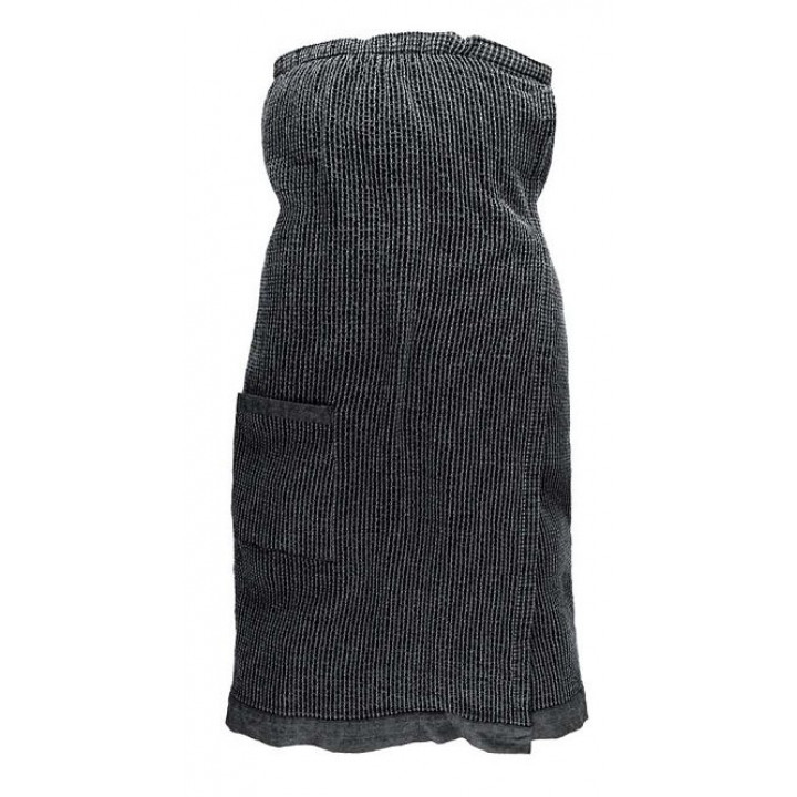 Gift set in a gift box RENTO KENNO FOR HER. Hair towel and apron, gray