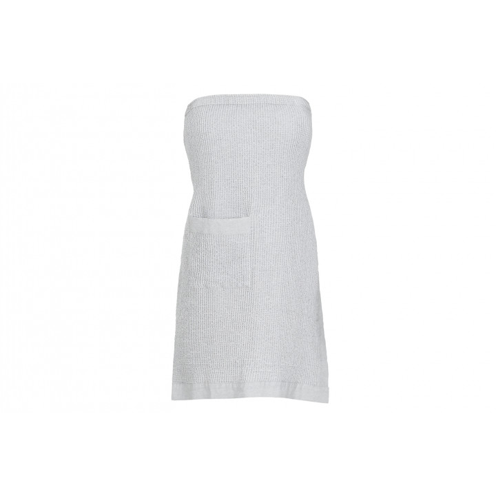 Gift set in a gift box RENTO KENNO FOR HER. Hair towel and apron, light gray