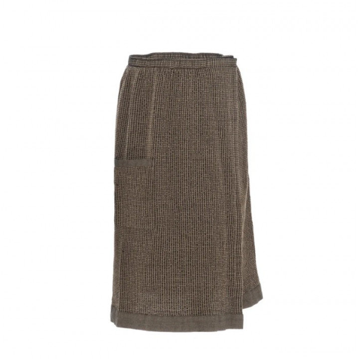 Gift set in a gift box RENTO KENNO FOR HIM. Cotton hat and apron, brown