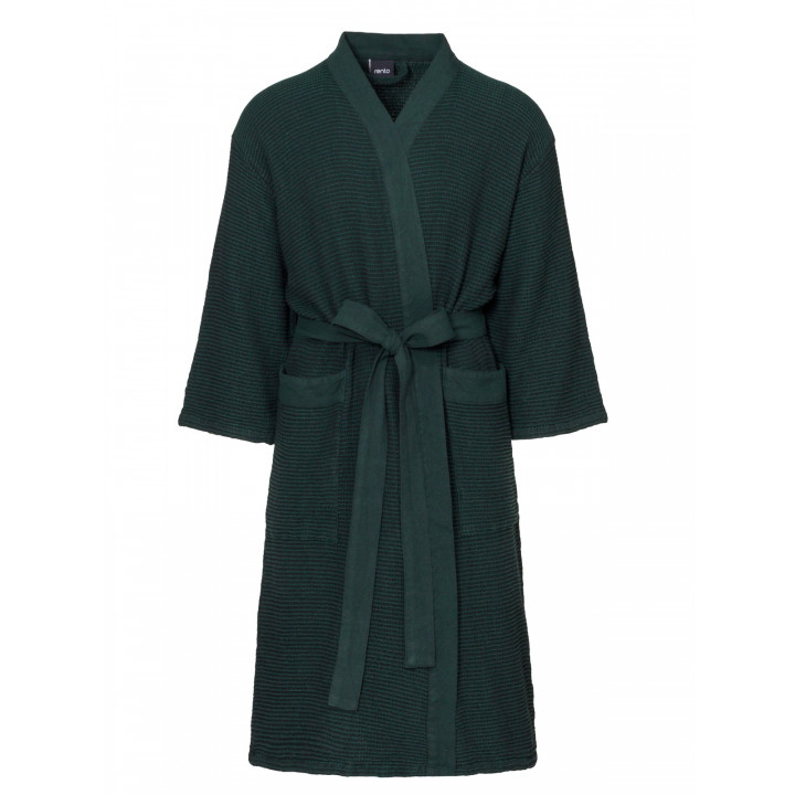 Bathrobe in a gift box, RENTO KENNO, dark green