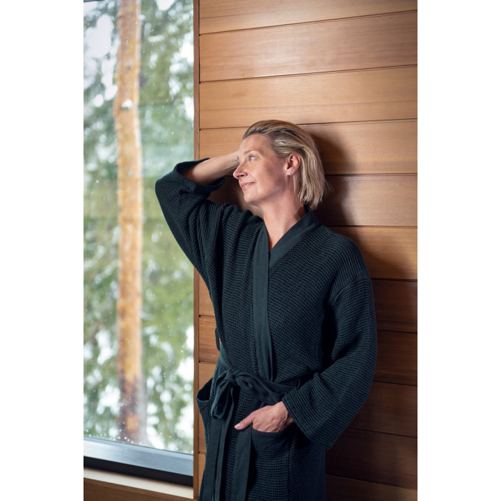 Bathrobe in a gift box, RENTO KENNO, dark green