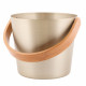 Aluminium pail - RENTO, champagne color