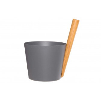 Aluminum bucket RENTO, grey
