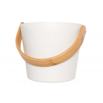 Aluminum bucket RENTO, white