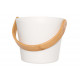 Aluminum bucket RENTO, white