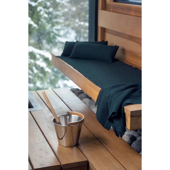 RENTO sauna seat cover - KENNO, 60 × 160, dark green