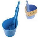 RENTO bioplastic multicolor pails and ladles set 5 l - 1 RENTO bioplastic multicolor pails and ladles set 5 l - 1
