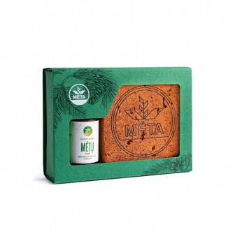 Clay Diffuser with Mint Essential Oil, 10 ml