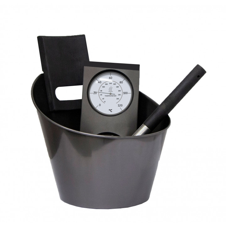 HARVIA sauna accesories set, black