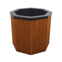 Cold plunge tub with wooden cladding, 200 l - 0