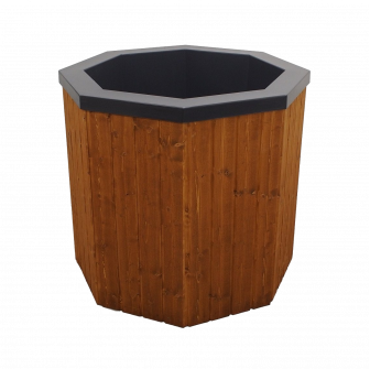 Cold plunge tub with wooden cladding, 550 l