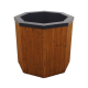Cold plunge tub with wooden cladding, 550 l
